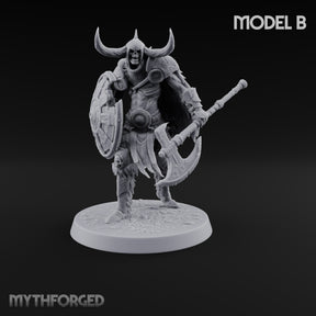 Hollow Under the Horns Skeleton Axe Warrior B