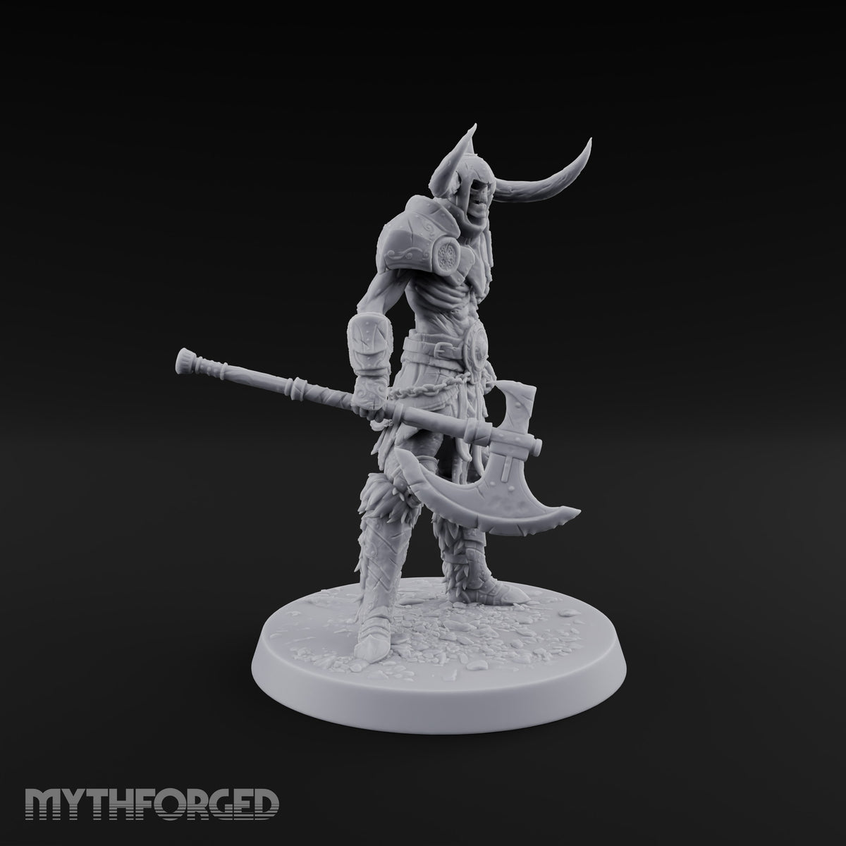 Hollow Under the Horns Skeleton Axe Warriors — C