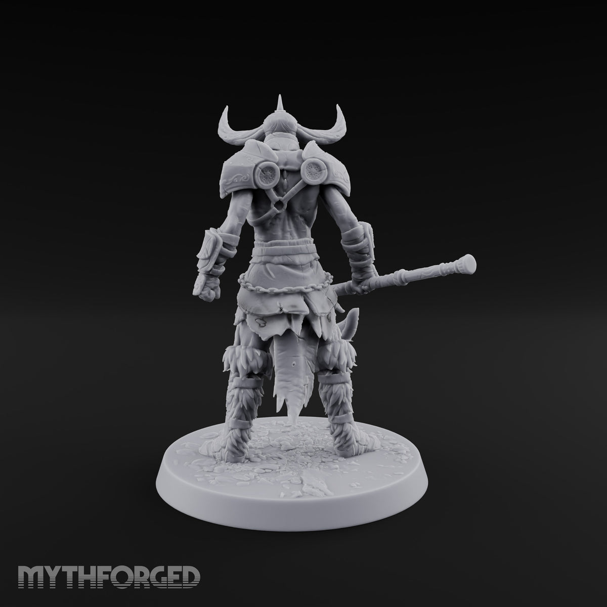 Hollow Under the Horns Skeleton Axe Warrior C