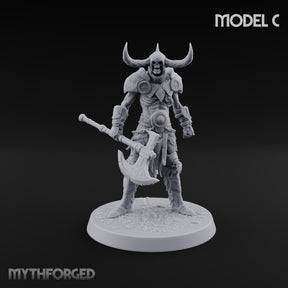 Hollow Under the Horns Skeleton Axe Warrior C