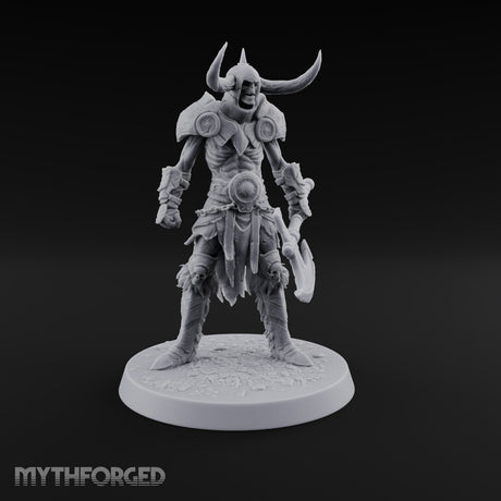 Hollow Under the Horns Skeleton Axe Warriors — D