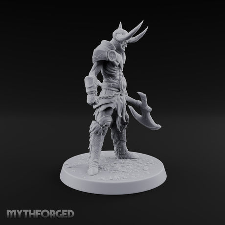 Hollow Under the Horns Skeleton Axe Warrior D