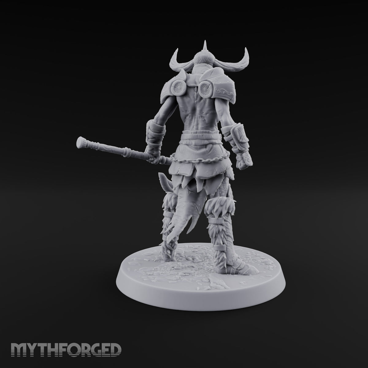 Hollow Under the Horns Skeleton Axe Warrior D