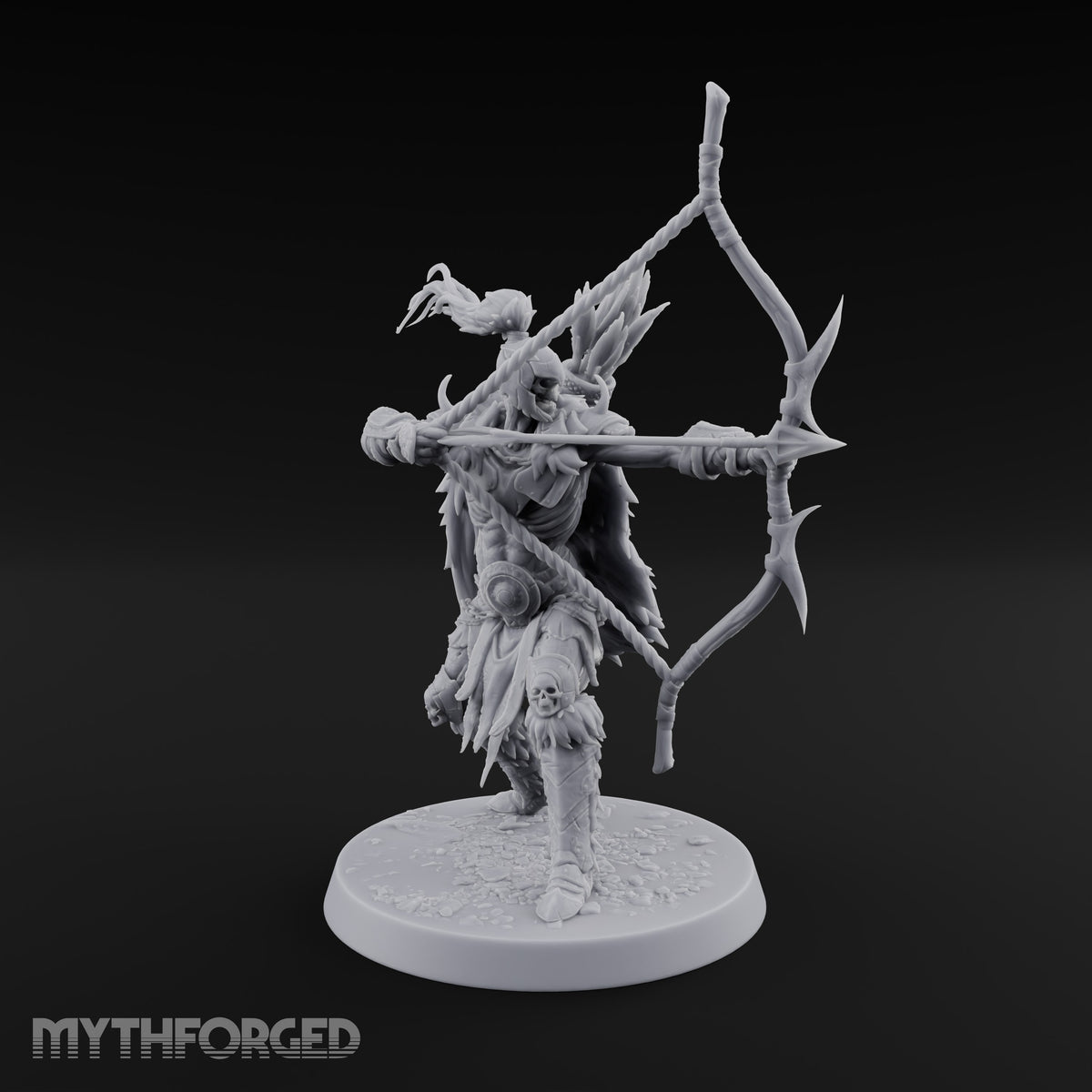 Still Holding Full Draw Skeleton Archer
