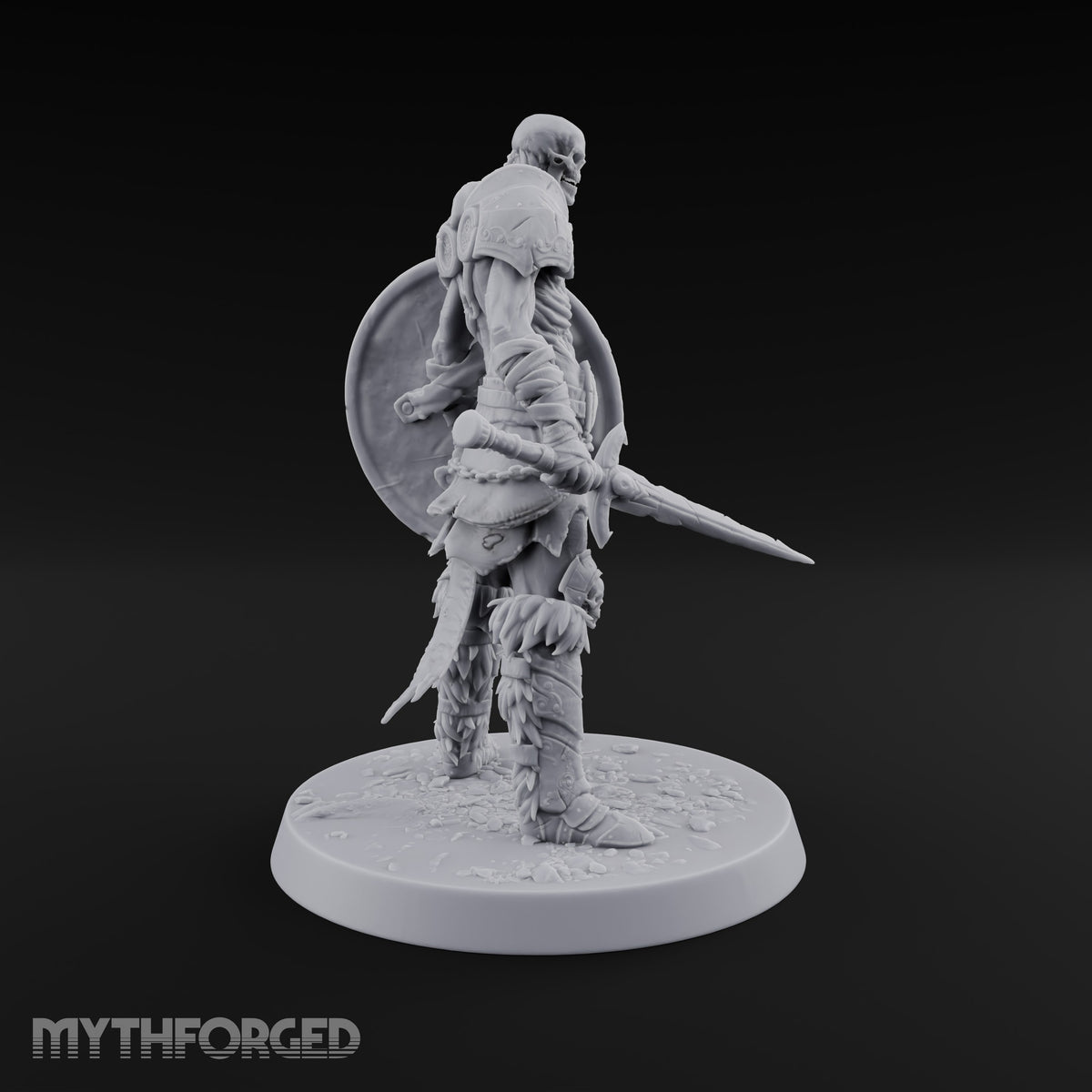 Grinning Behind the Boss Skeleton Warrior