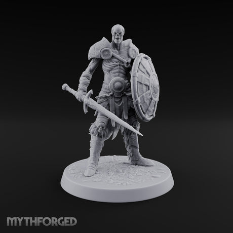Grinning Behind the Boss Skeleton Warrior