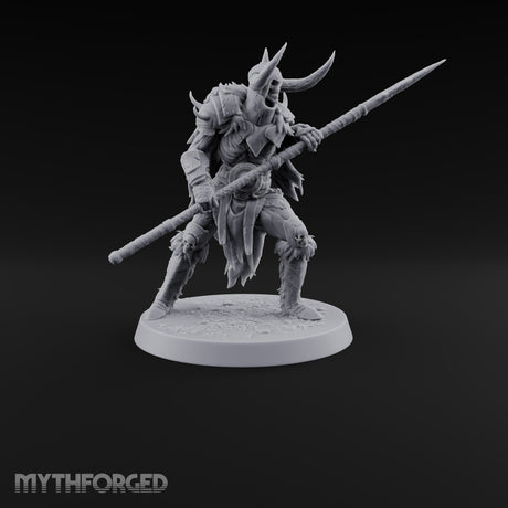 Horns, Hide and Hafts Skeleton Spear Warrior A