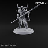 Horns, Hide and Hafts Skeleton Spear Warriors — A