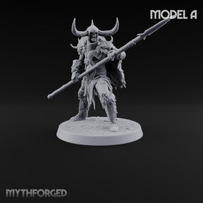 Horns, Hide and Hafts Skeleton Spear Warrior A