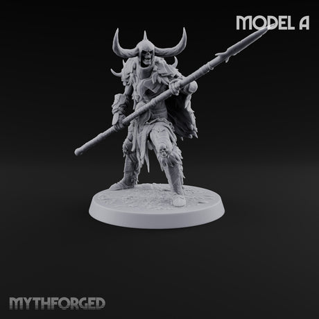 Horns, Hide and Hafts Skeleton Spear Warrior A