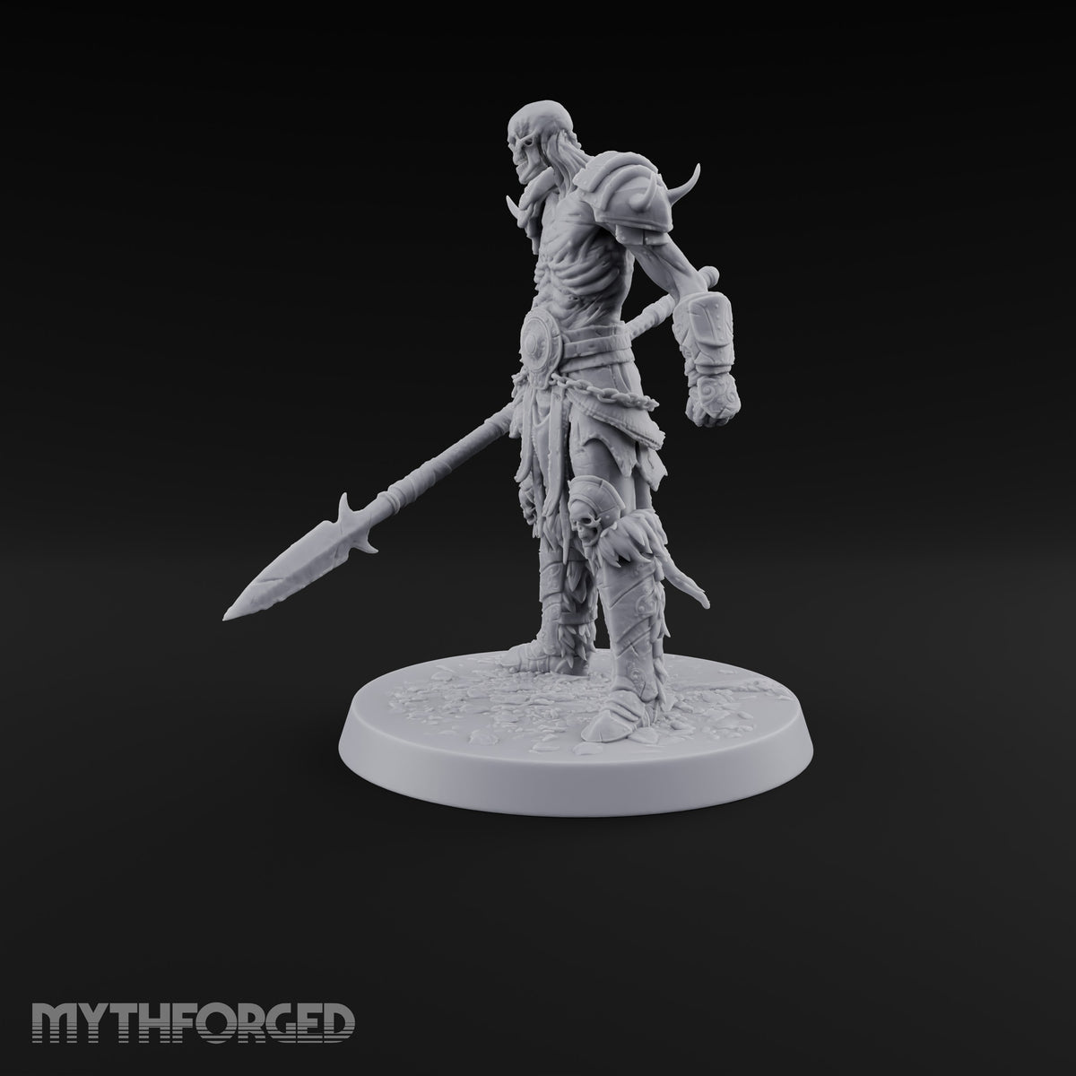 Horns, Hide and Hafts Skeleton Spear Warrior B