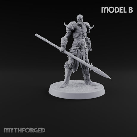 Horns, Hide and Hafts Skeleton Spear Warrior B