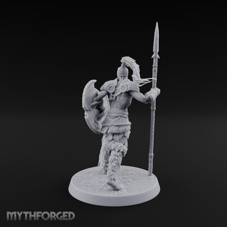 Horns, Hide and Hafts Skeleton Spear Warrior C