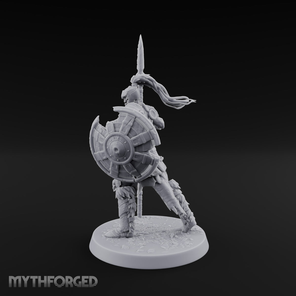 Horns, Hide and Hafts Skeleton Spear Warrior C