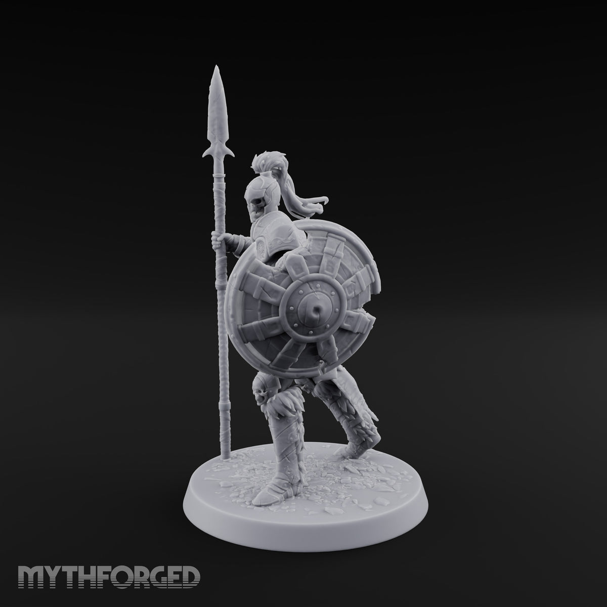 Horns, Hide and Hafts Skeleton Spear Warrior C