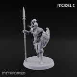 Horns, Hide and Hafts Skeleton Spear Warrior C