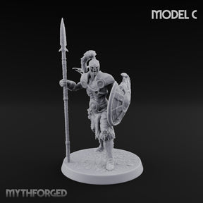 Horns, Hide and Hafts Skeleton Spear Warrior C