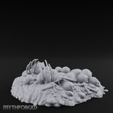 Rib-Jutting Bone-Heaped Skull Pile Miniature for Dungeons and Dragons, Pathfinder or other TTRPGs