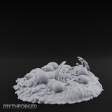Rib-Jutting Bone-Heaped Skull Pile Miniature for Dungeons and Dragons, Pathfinder or other TTRPGs