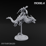 Saddle Riding Hadozee Dragon Riders A Miniature for Dungeons and Dragons, Pathfinder or other TTRPGs