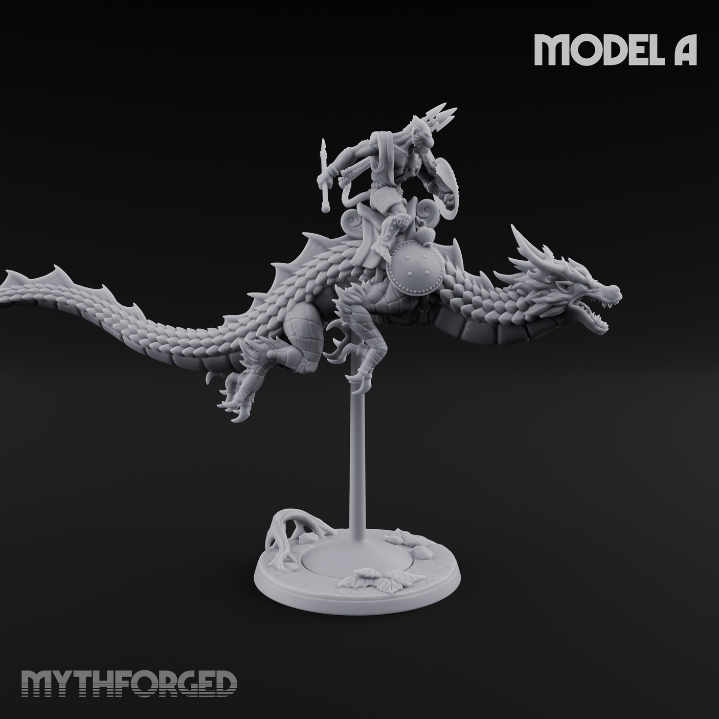Saddle Riding Hadozee Dragon Riders Miniature for Dungeons and Dragons, Pathfinder or other TTRPGs