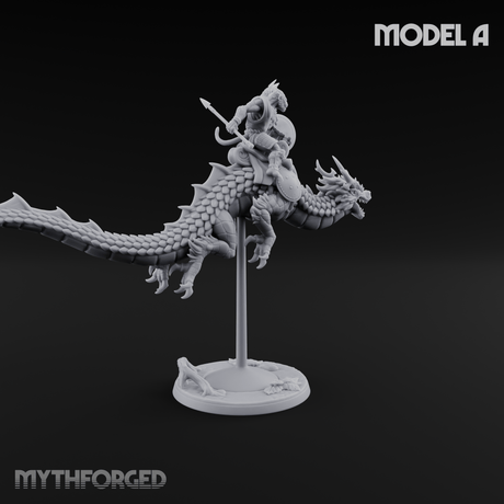 Saddle Riding Hadozee Dragon Riders A Miniature for Dungeons and Dragons, Pathfinder or other TTRPGs