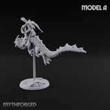 Saddle Riding Hadozee Dragon Riders A Miniature for Dungeons and Dragons, Pathfinder or other TTRPGs