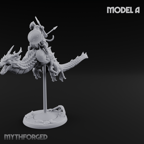 Saddle Riding Hadozee Dragon Riders A Miniature for Dungeons and Dragons, Pathfinder or other TTRPGs