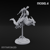 Saddle Riding Hadozee Dragon Riders A Miniature for Dungeons and Dragons, Pathfinder or other TTRPGs