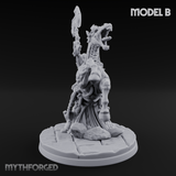 Axe Raised Victorious Ghoul Riders B Miniature for Dungeons and Dragons, Pathfinder or other TTRPGs