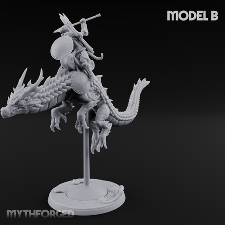 Saddle Riding Hadozee Dragon Riders B Miniature for Dungeons and Dragons, Pathfinder or other TTRPGs