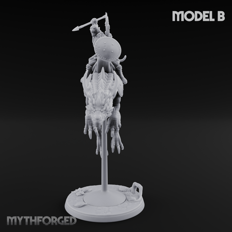 Saddle Riding Hadozee Dragon Riders B Miniature for Dungeons and Dragons, Pathfinder or other TTRPGs