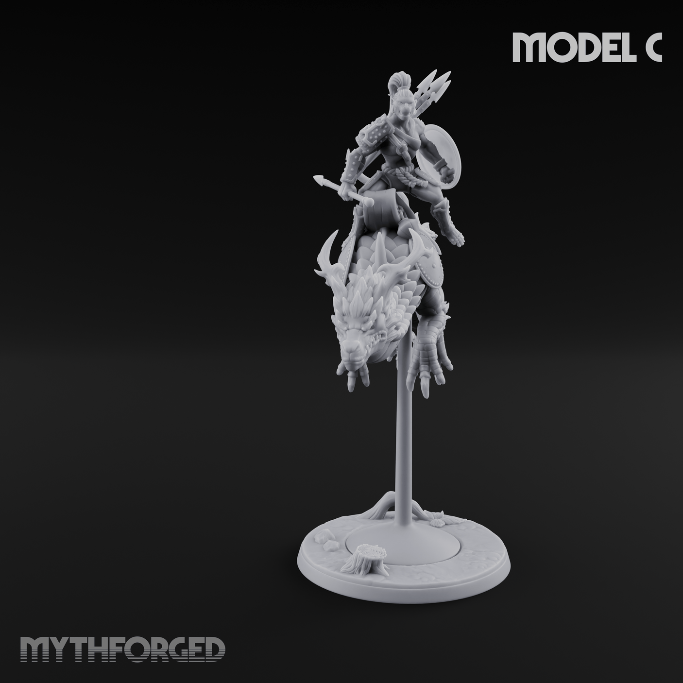 Saddle Riding Hadozee Dragon Riders C Miniature for Dungeons and Dragons, Pathfinder or other TTRPGs