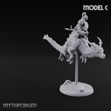 Saddle Riding Hadozee Dragon Riders C Miniature for Dungeons and Dragons, Pathfinder or other TTRPGs