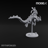 Saddle Riding Hadozee Dragon Riders C Miniature for Dungeons and Dragons, Pathfinder or other TTRPGs