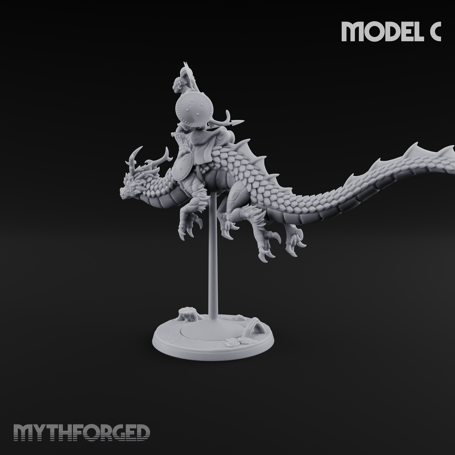Saddle Riding Hadozee Dragon Riders C Miniature for Dungeons and Dragons, Pathfinder or other TTRPGs