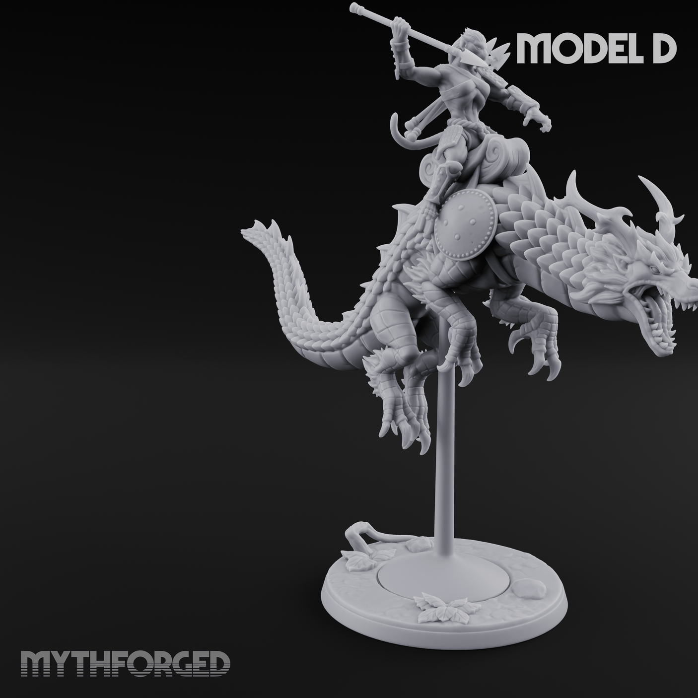 Saddle Riding Hadozee Dragon Riders D Miniature for Dungeons and Dragons, Pathfinder or other TTRPGs