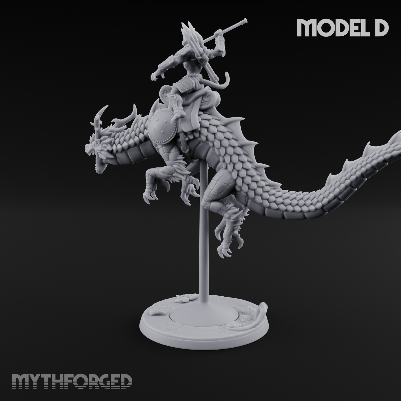 Saddle Riding Hadozee Dragon Riders D Miniature for Dungeons and Dragons, Pathfinder or other TTRPGs