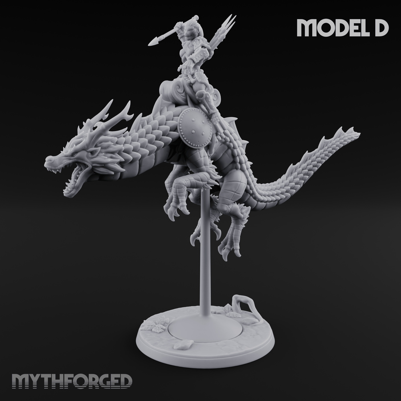 Saddle Riding Hadozee Dragon Riders D Miniature for Dungeons and Dragons, Pathfinder or other TTRPGs