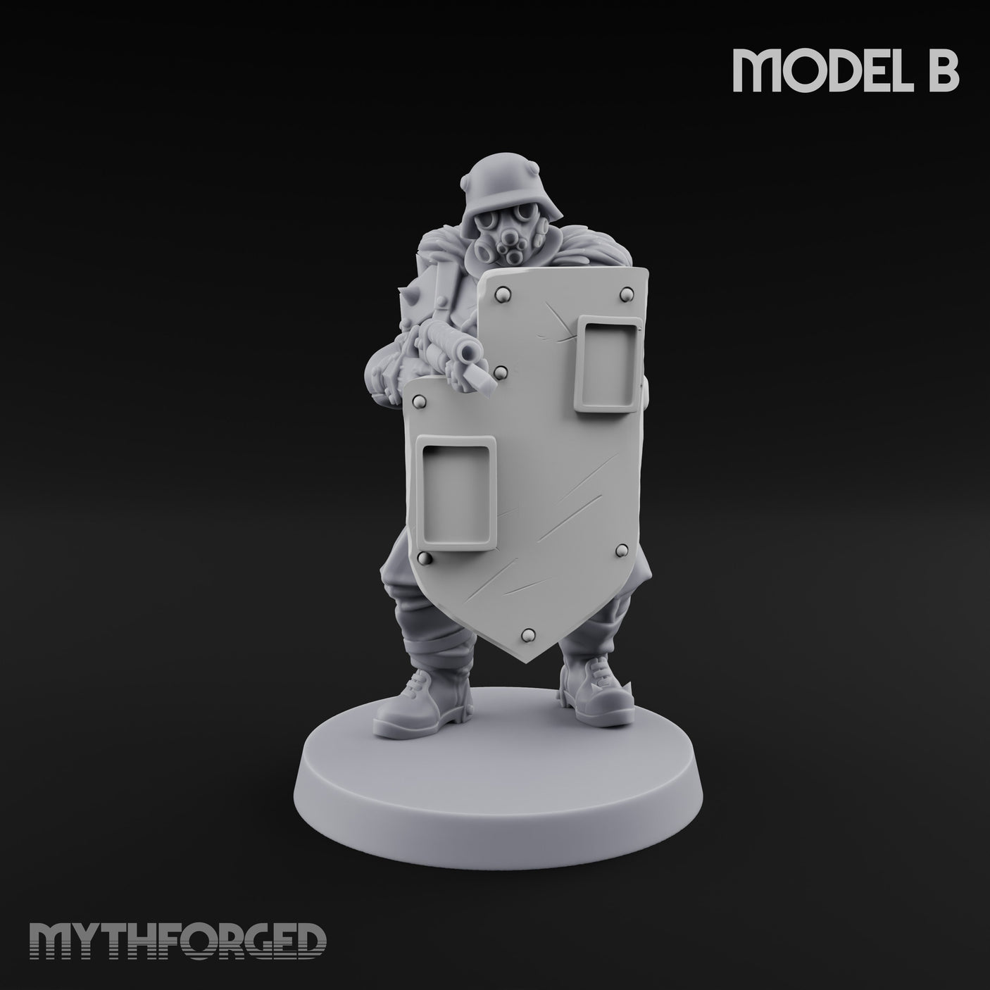 Rifle Bearing Shield Wielding Trooper B