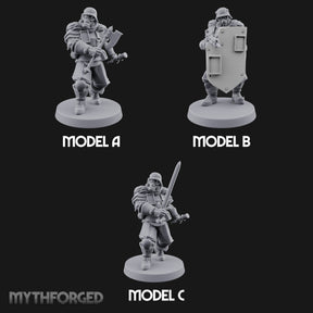 Rifle Bearing Shield Wielding Troopers — Full Set