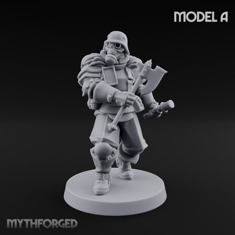 Rifle Bearing Shield Wielding Troopers — A