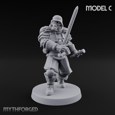 Rifle Bearing Shield Wielding Troopers — C