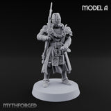Rifle Bearing Steampunk Templar A Miniature for Dungeons and Dragons, Pathfinder or other TTRPGs