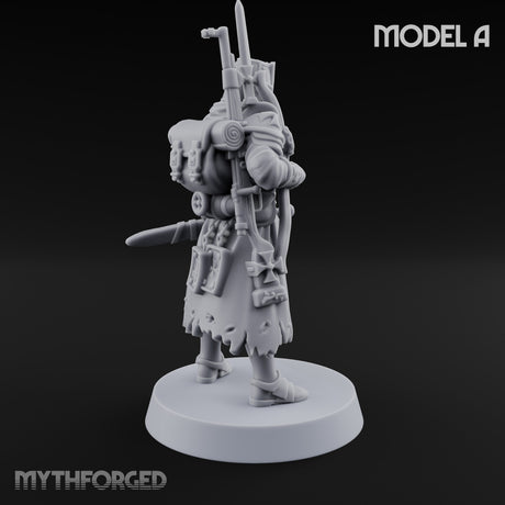 Rifle Bearing Steampunk Templar A Miniature for Dungeons and Dragons, Pathfinder or other TTRPGs