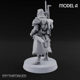 Rifle Bearing Steampunk Templar A Miniature for Dungeons and Dragons, Pathfinder or other TTRPGs