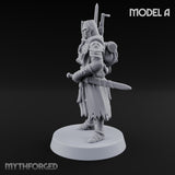 Rifle Bearing Steampunk Templar A Miniature for Dungeons and Dragons, Pathfinder or other TTRPGs