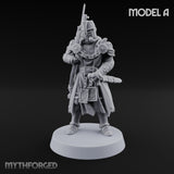 Rifle Bearing Steampunk Templar A Miniature for Dungeons and Dragons, Pathfinder or other TTRPGs