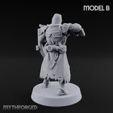 Rifle Bearing Steampunk Templar B Miniature for Dungeons and Dragons, Pathfinder or other TTRPGs