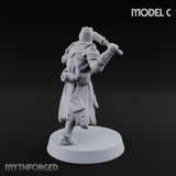 Rifle Bearing Steampunk Templar C Miniature for Dungeons and Dragons, Pathfinder or other TTRPGs